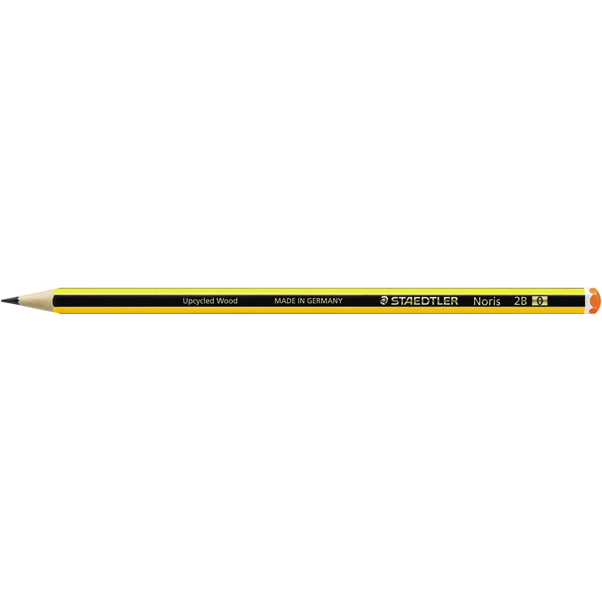 Bleistift Noris 2B sechskantform gelb/schwarz