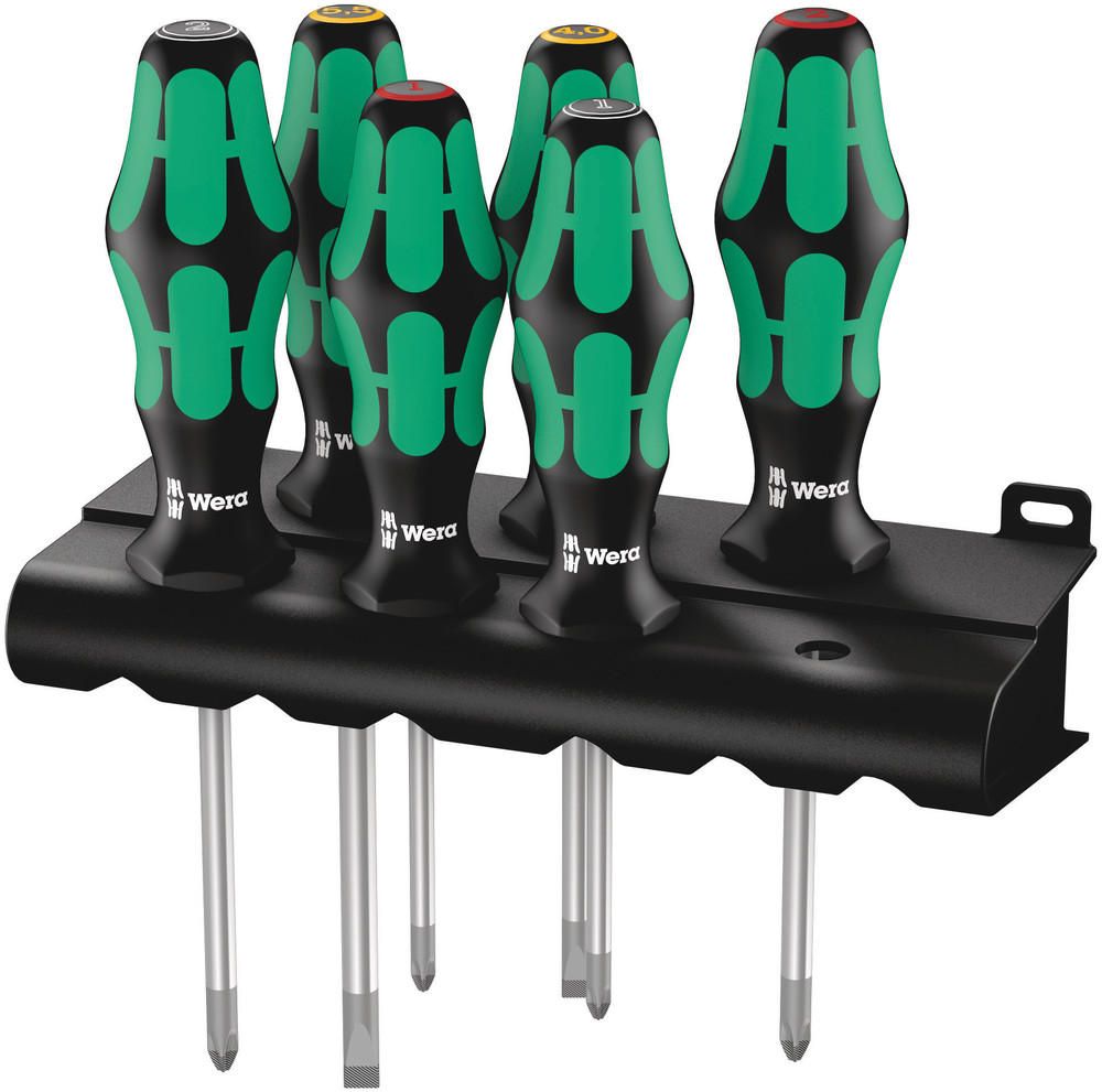 WERA Schraubendrehersatz Grün/Schwarz 6tlg
