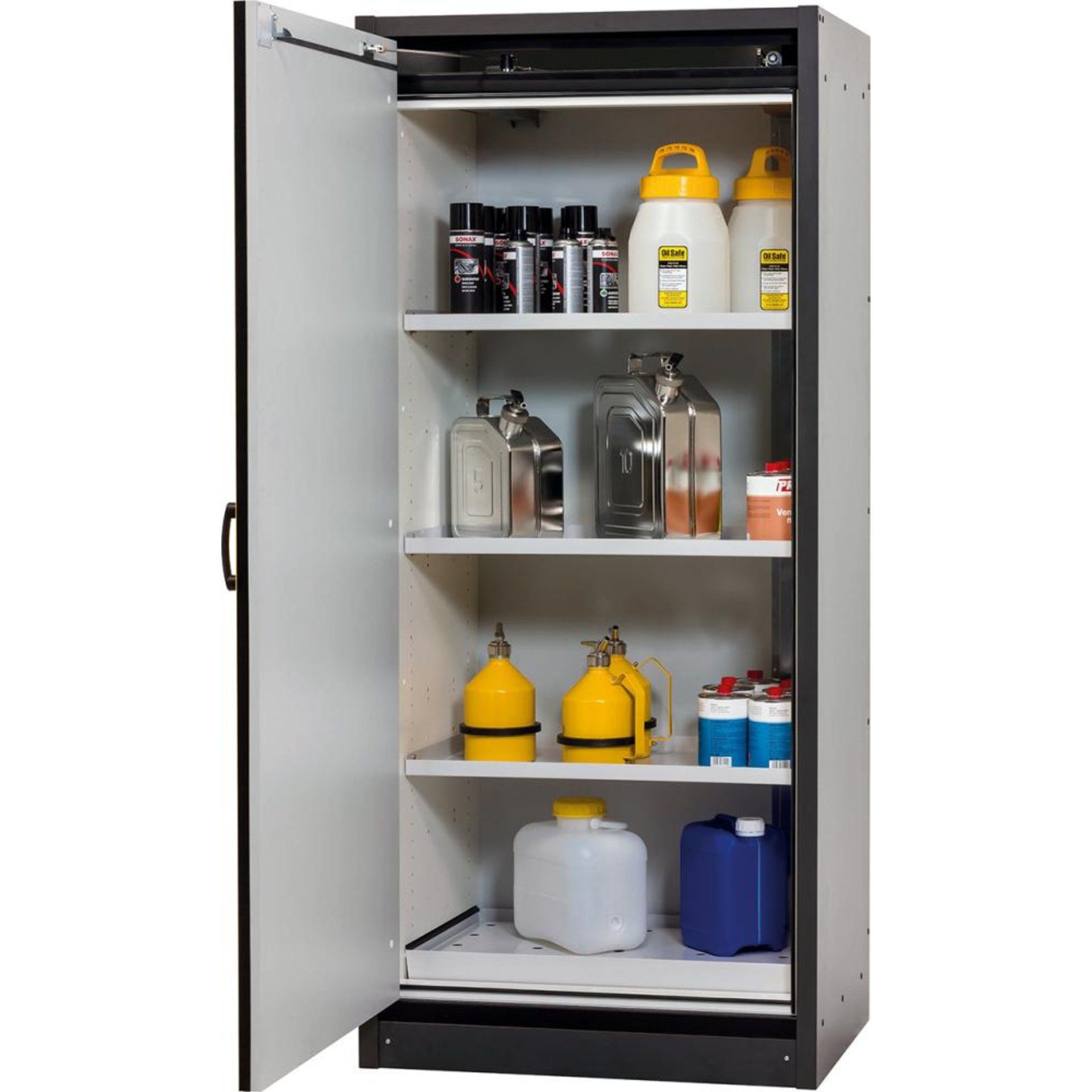 Schrank Q-Classic-30 864x1947 1Tür 3FB,Gelb