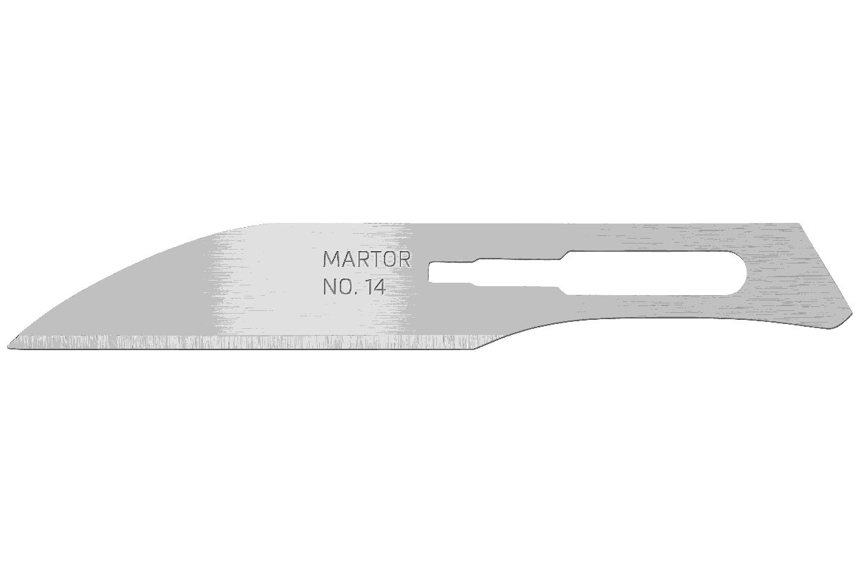 MARTOR Ersatzklinge SKALPELLKLINGE 14 Spezialschliff | 10 Stück