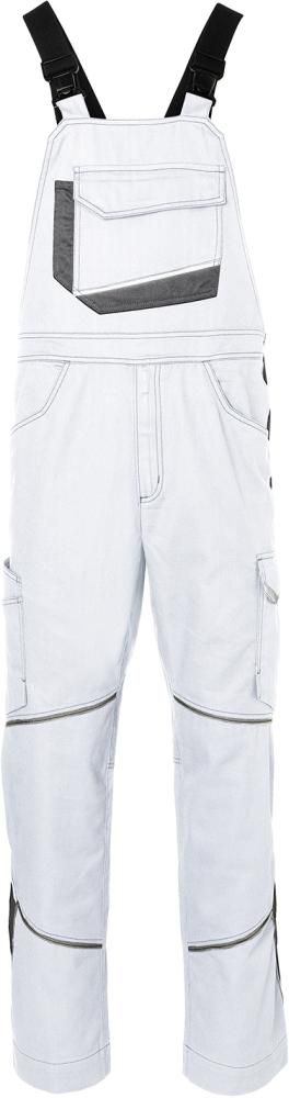 Latzhose ICONIQ, weiß/anthrazit, Gr.40 Kübler