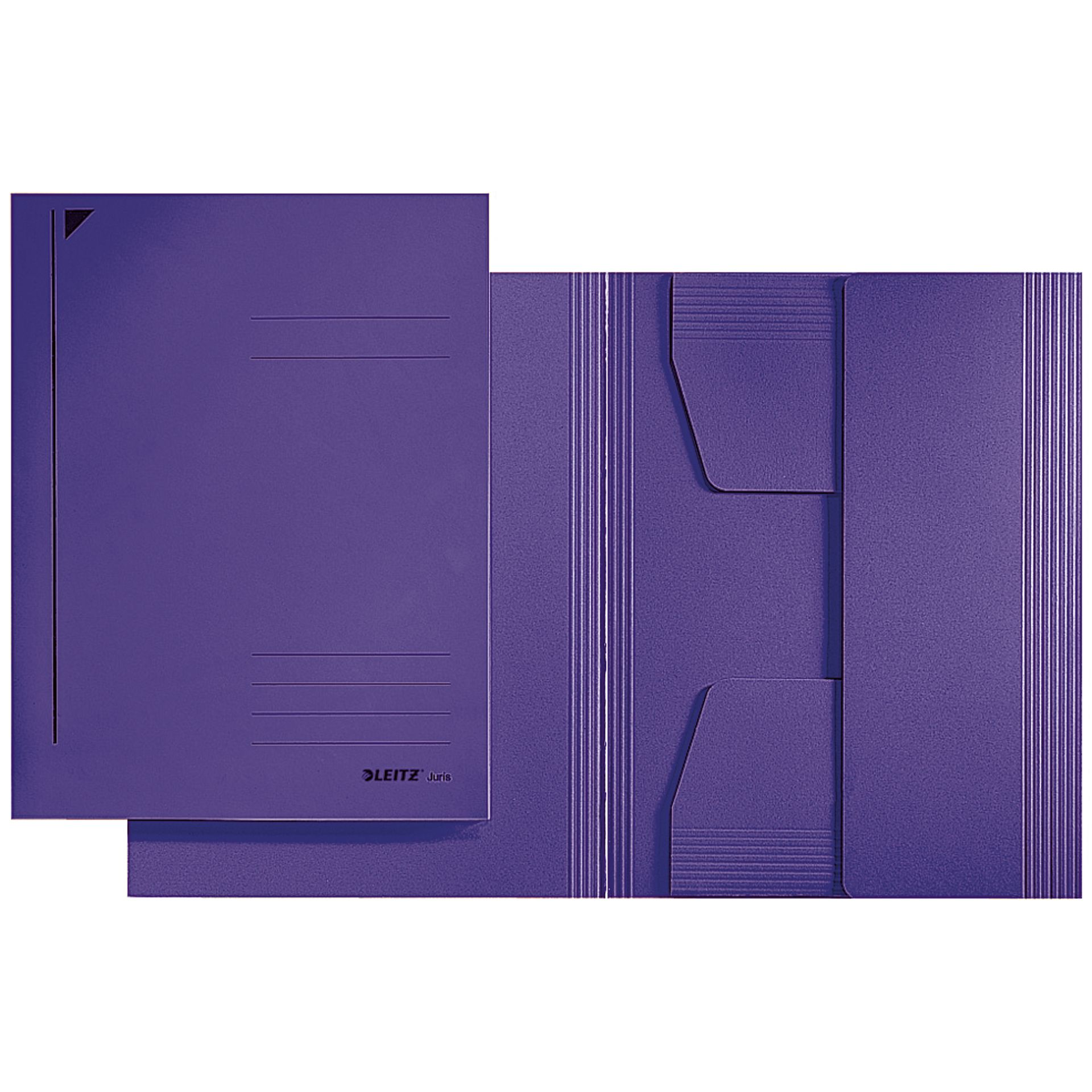 Jurismappe DIN A4 3Klappen Karton violett