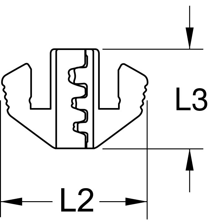 KS Tools Paar Crimp-Einsätze für Flachstecker 4, 8