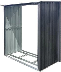 Anbau-Holzunterstandfür Gerätehäuser153 x 81 x 159/170 cm l