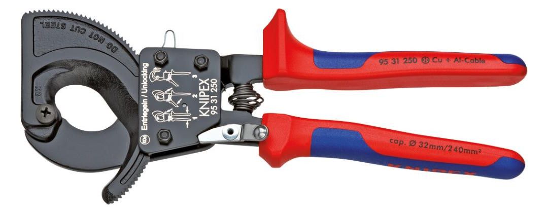 KNIPEX Kabelschere, lackiert