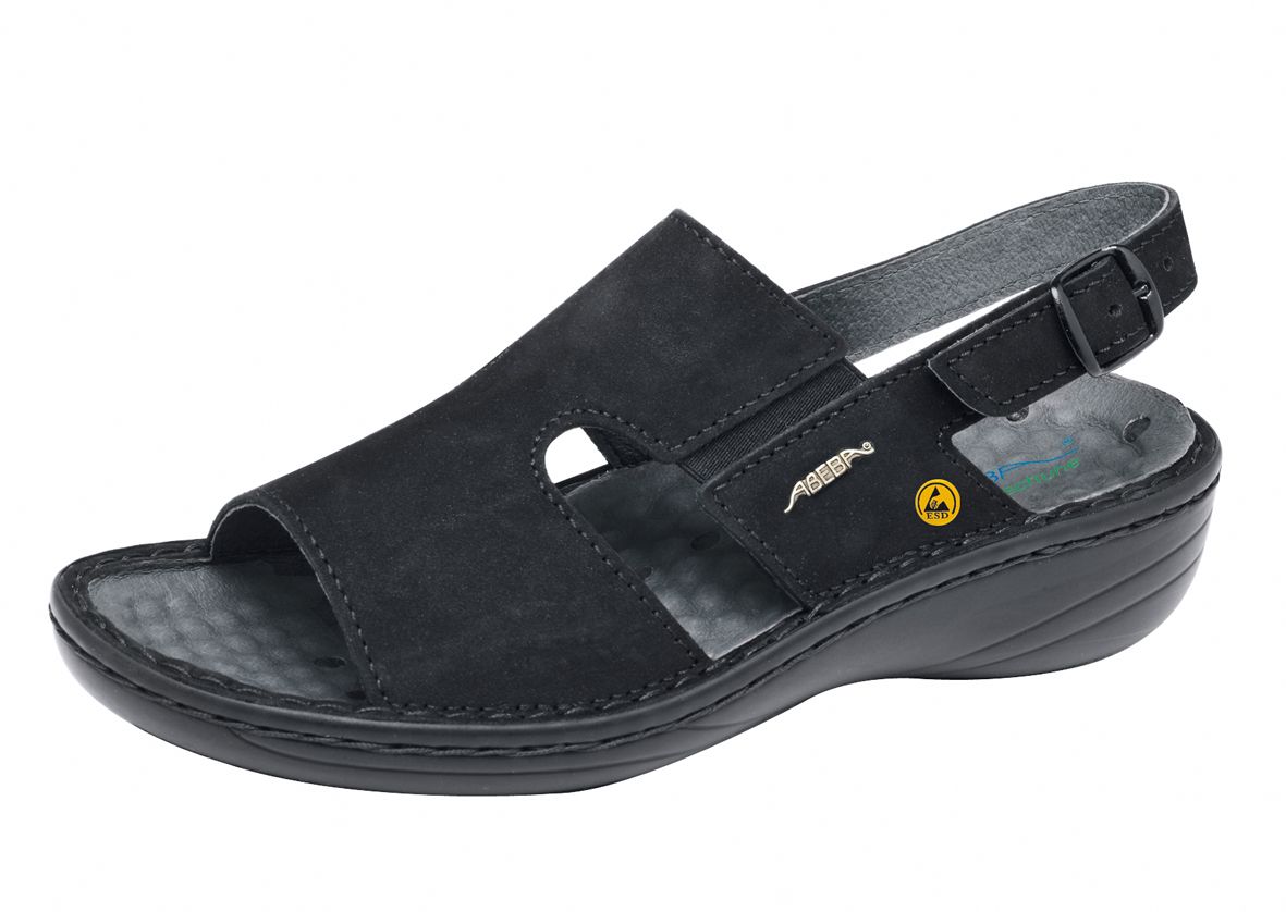 Abeba Berufssandale ESD, Schwarz, Gr. 43