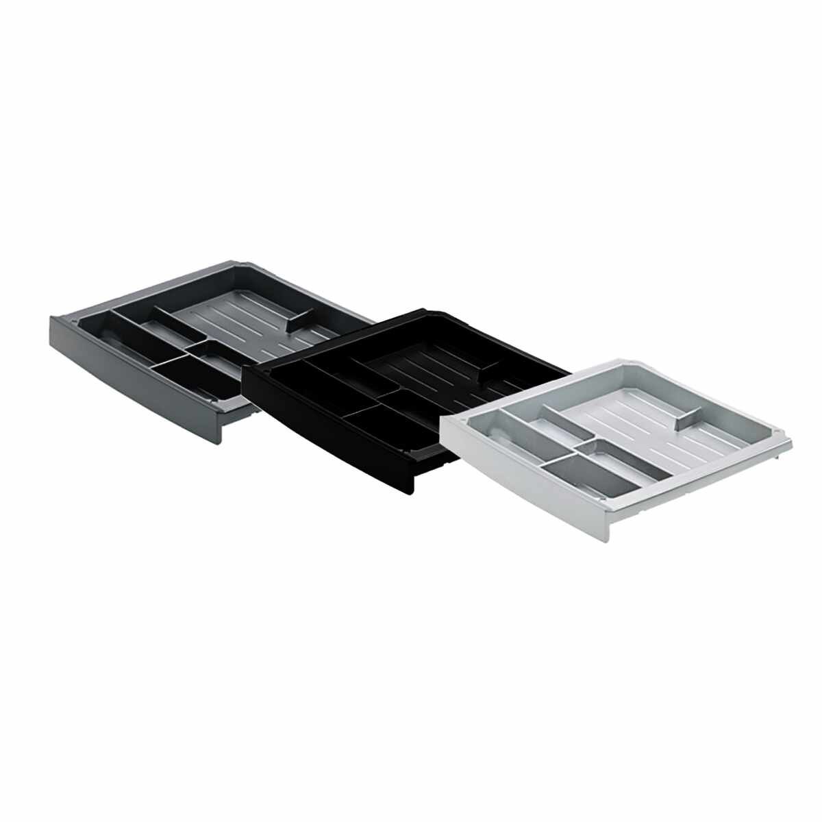 SmarTray Schale, Höhe 40 mm, Aluminium Optik