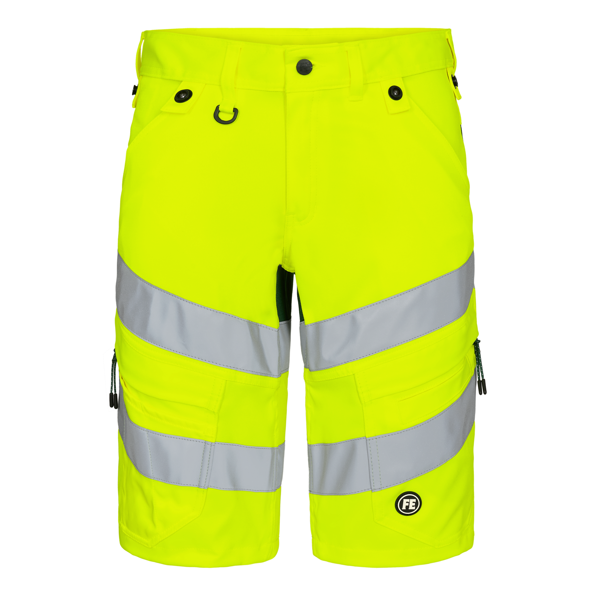 Safety Arbeitsshorts mit 2-Wege-Stretch Gelb/Grün, Gr. 72