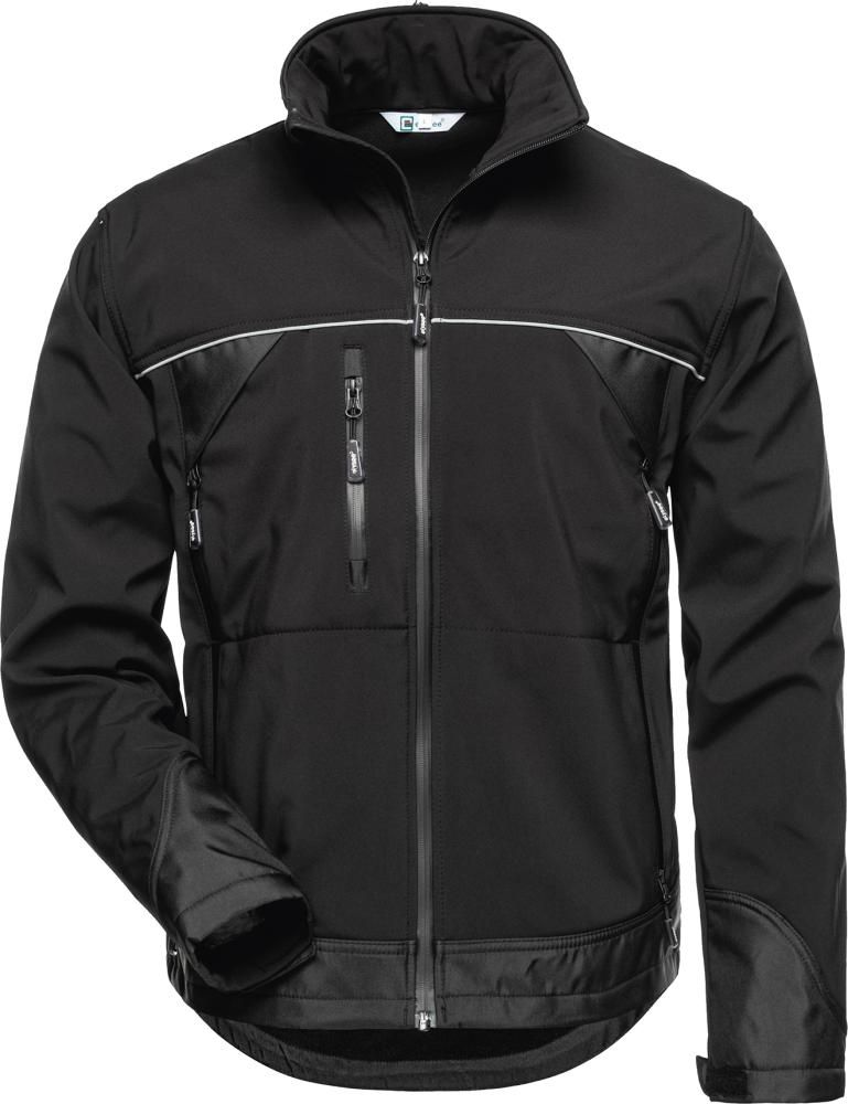 Jacke Alpha, Softshell, Gr. 2XL, schwarz