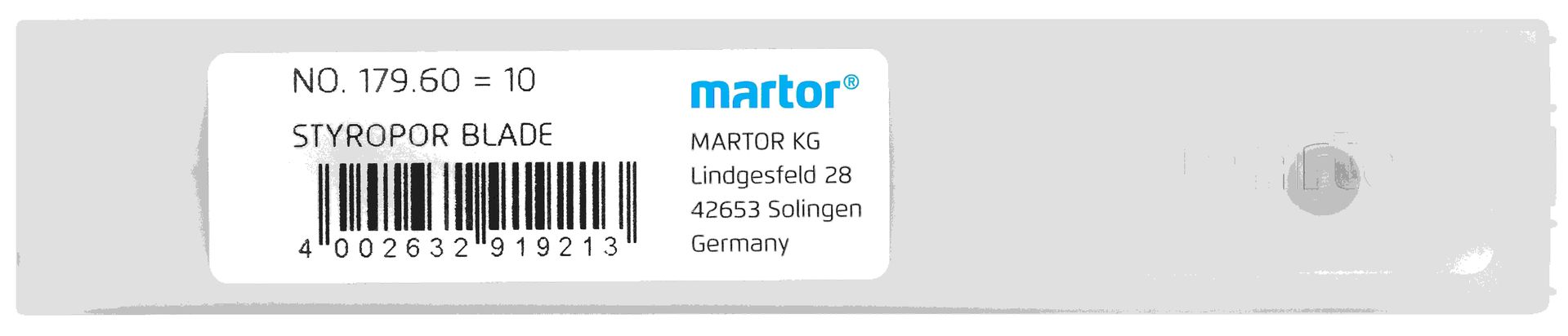 MARTOR Ersatzklinge STYROPORKLINGE 179 Standardschliff | 10 Stück