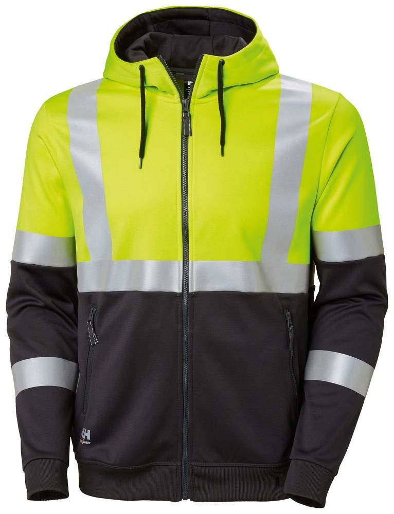 Warn-Hoodie, gelb, Gr.2XL