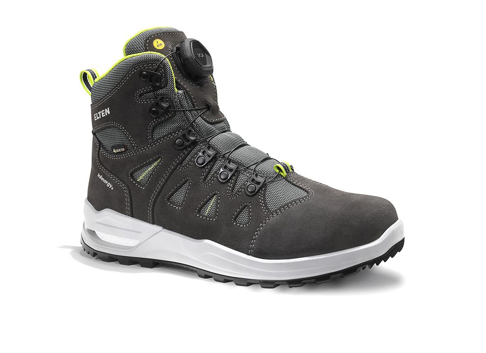 ELTEN RILEY XXF BOA® WR Berufsstiefel Mid O2 ESD, Grau, Gr. 41