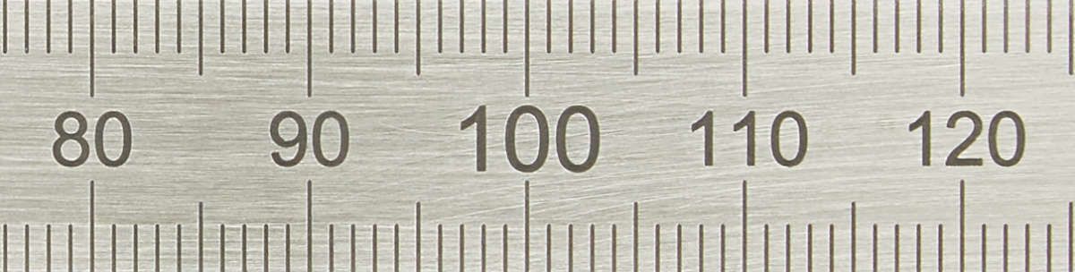 Biegsamer Stahlmaßstab 1000x20x0,5 mm HP