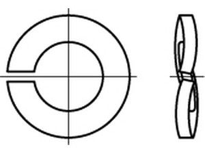 DIN 128 Federst. B 30 mech. verzinkt mech Zn S