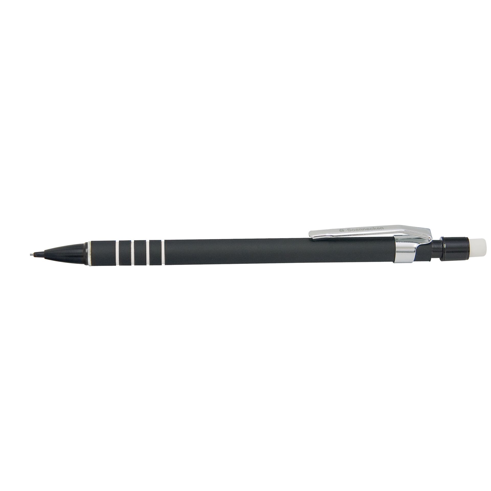 Druckbleistift 0,7mm HB mit Radierer schwarz