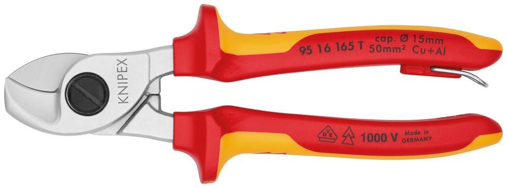 Kabelschere VDE 165mm m.Si-Öse Knipex