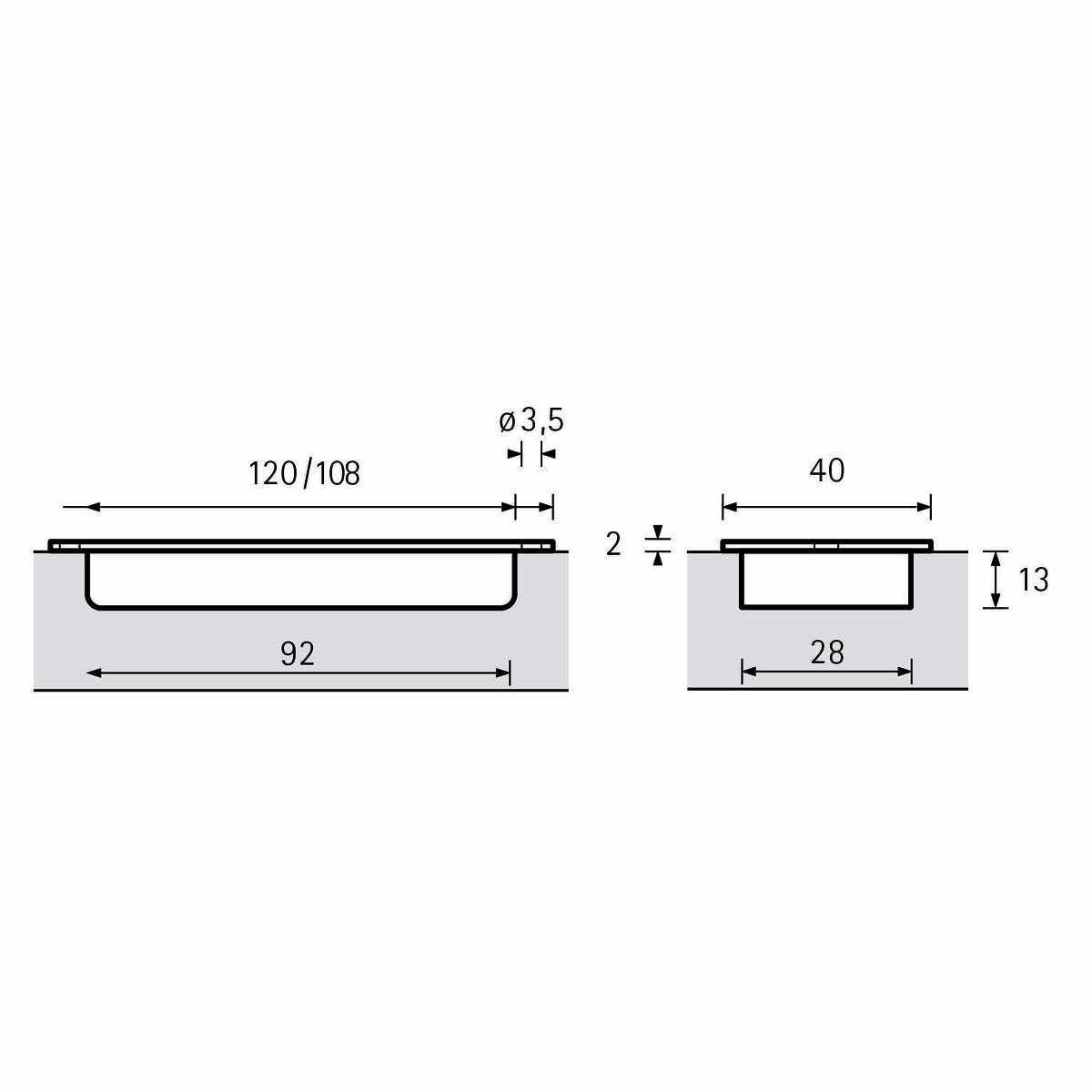Griffmuschel Dodone  90X28 mm Er