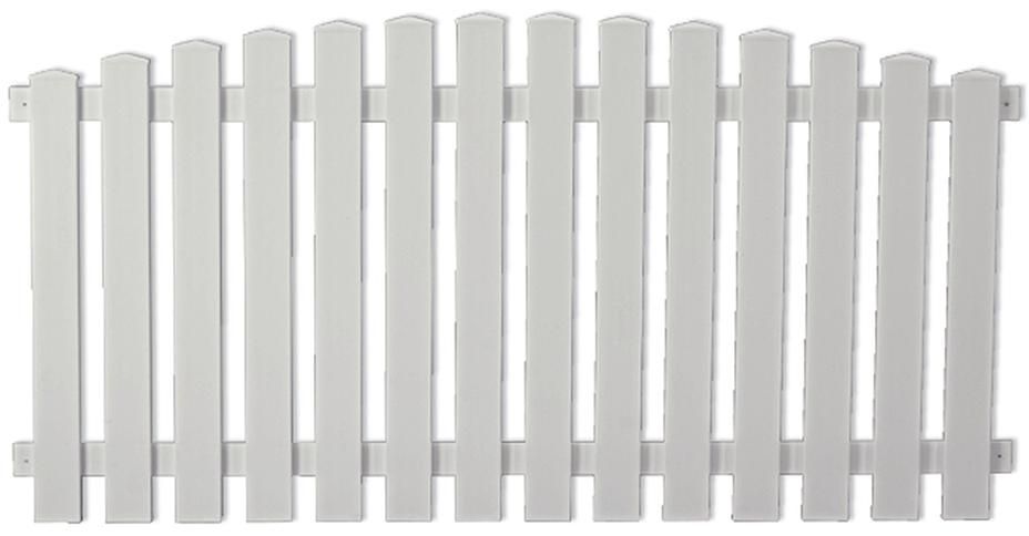 LIGHTLINE Vorgarten Hochbogen, weiß 180 x 80/90 cm