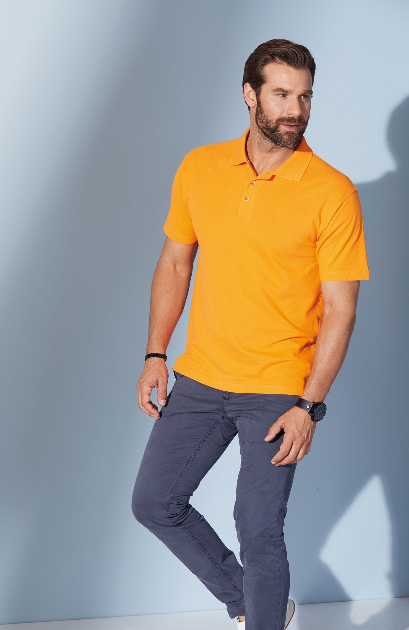 James & Nicholson JN020 Herren-Polo-Shirt, Braun, Gr. S