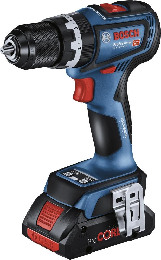 Akku-Schlagbohrschrauber GSB 18V-90 C Bosch 2 x 18 V 4,0 Ah ProCore L-Boxx