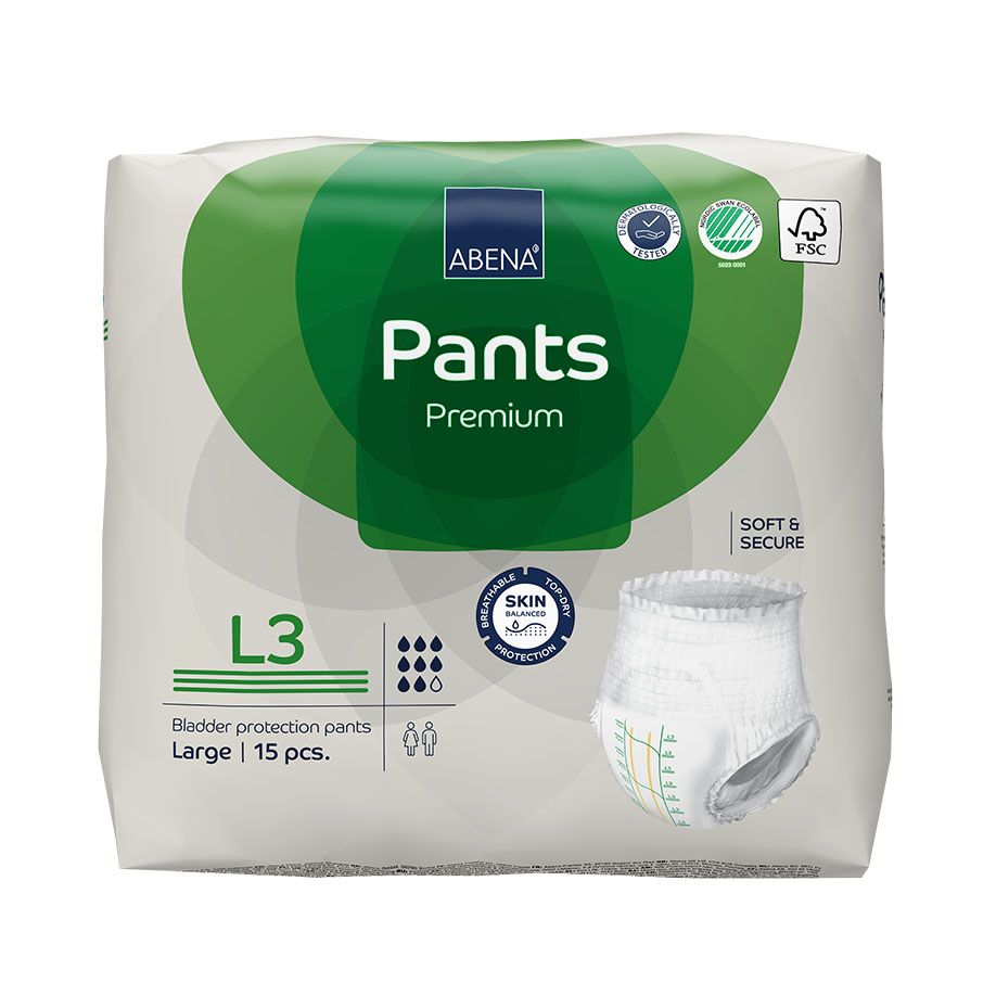Abena Pants L3, PremiumInkontinenz-Pants (15 Stck.)UK = 6 Pack