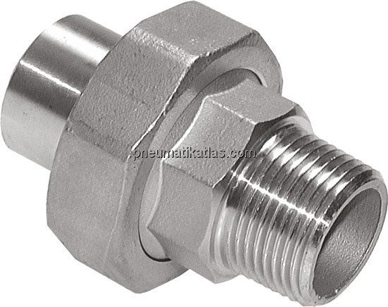 Anschweißverschraubung kon. dicht. R 1/4"(AG)-13,5mm