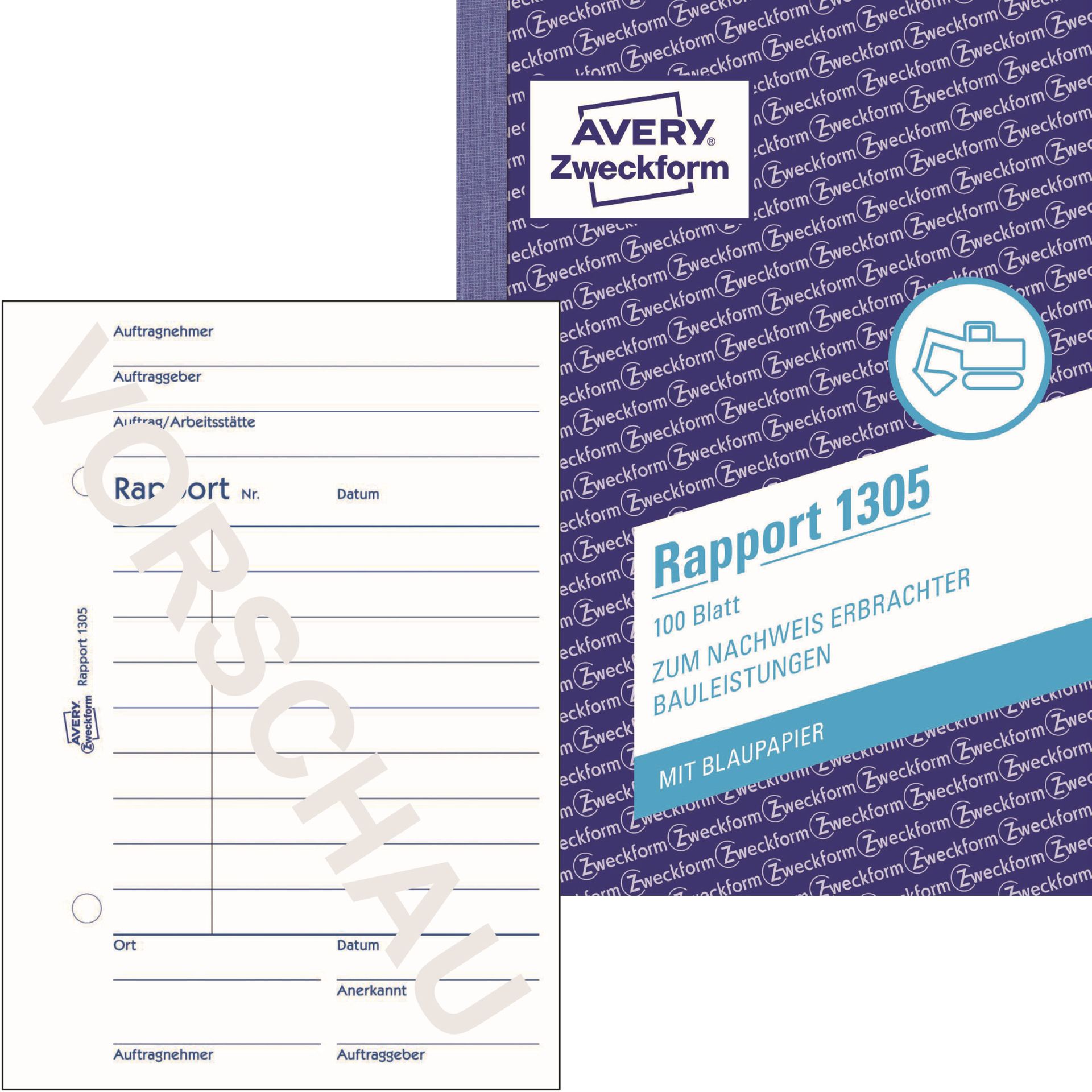 Rapport DIN A6 100Blatt