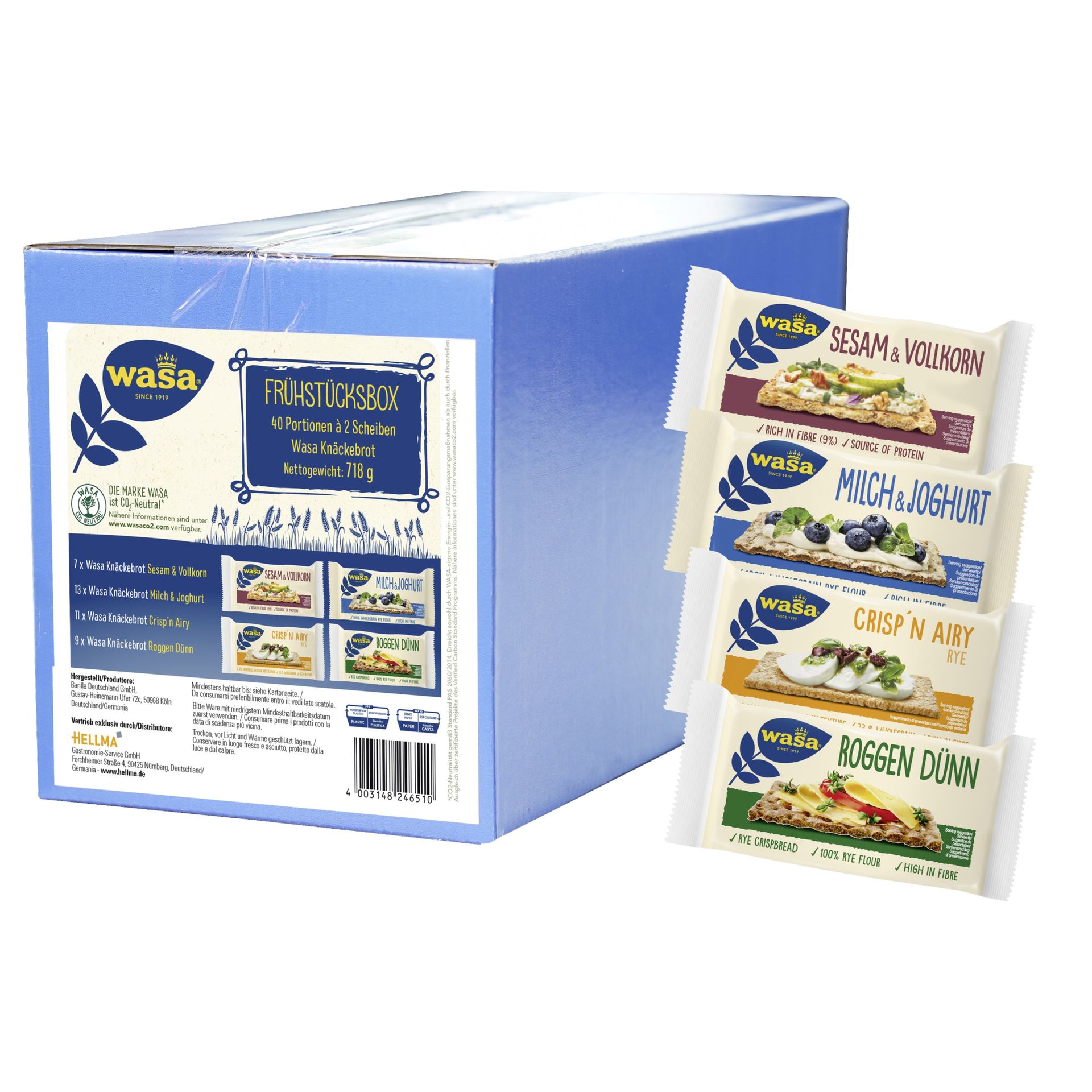 Knäckebrot Frühstücksbox sort 40x2St