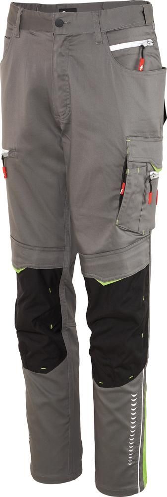 Herren-Bundhose Flex grau/schwarz/lime Gr. 102 FORTIS