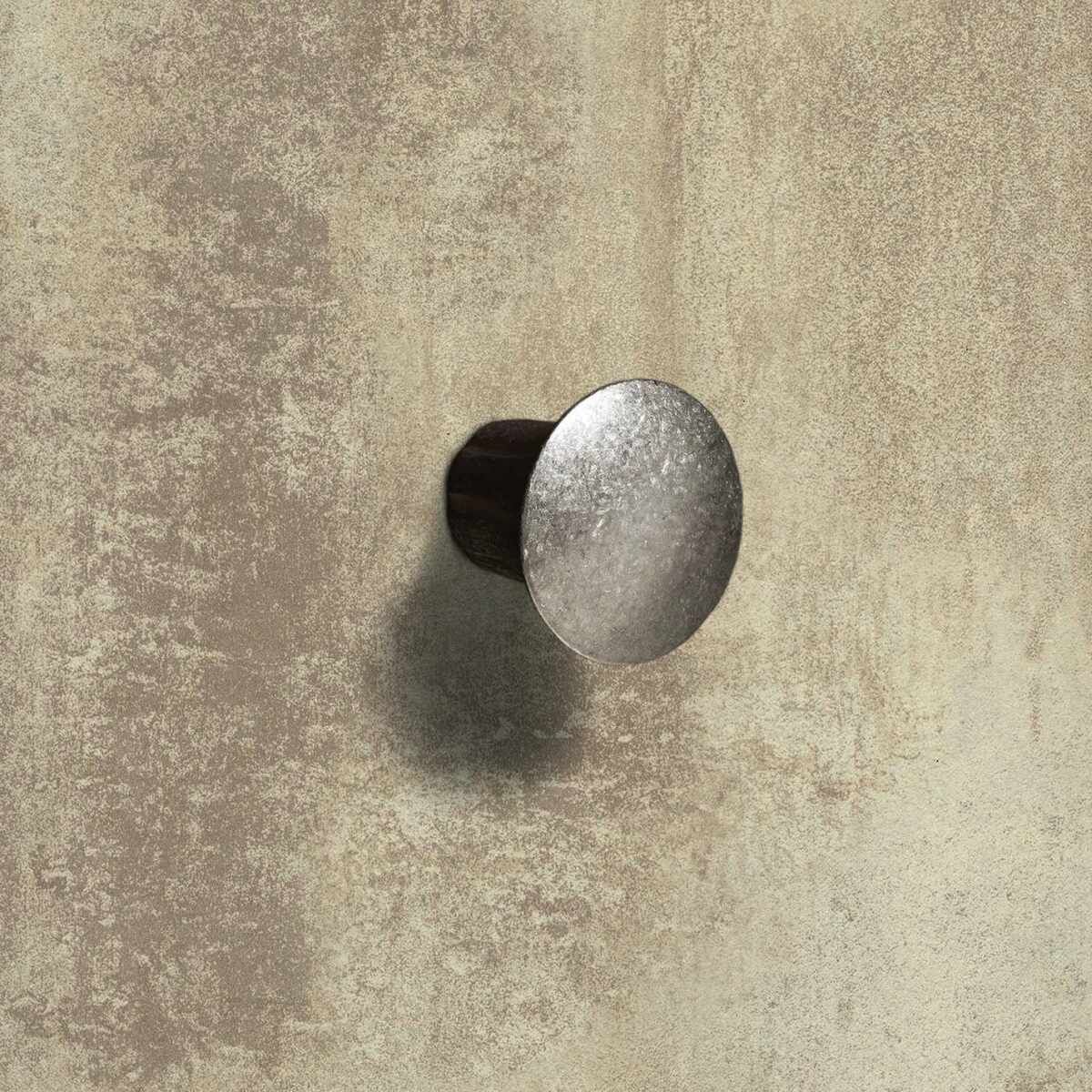 Knopf Eburaco, H 29 mm, ø 33 mm, Silber Optik anti