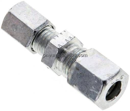 Reduzierverschraubung 6 LL (M10x1)-4 LL (M8x1), Stahl verzinkt