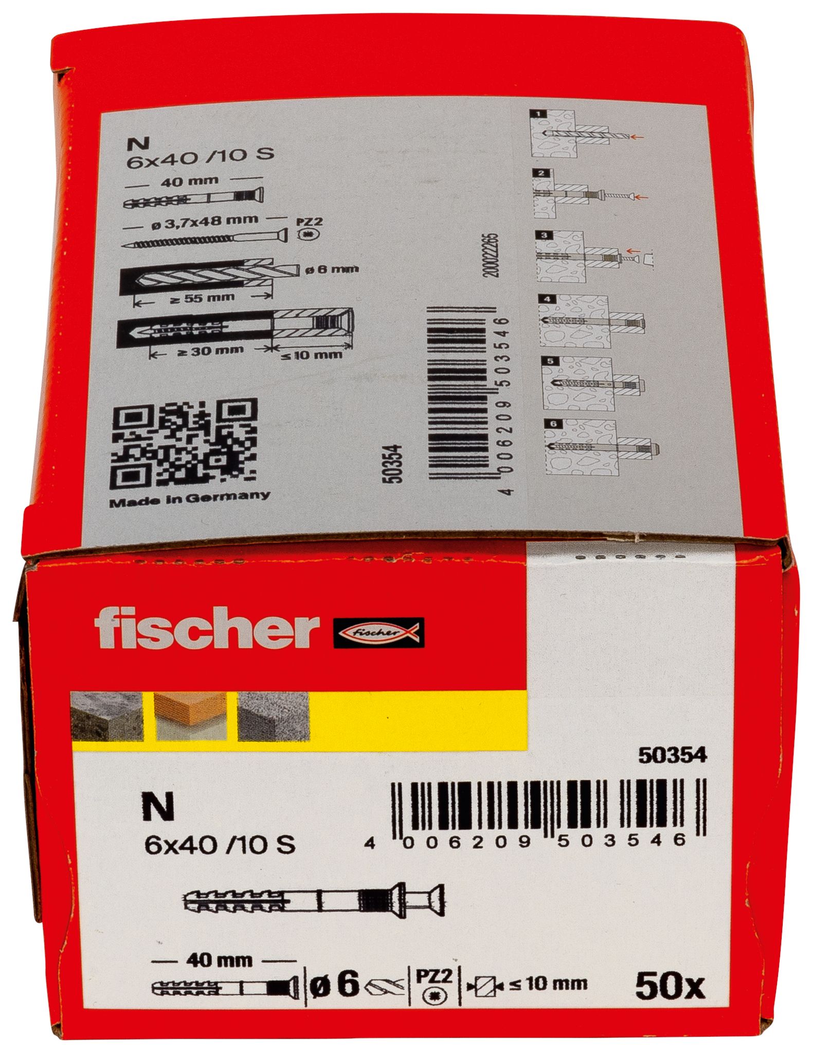 FISCHER Nageldübel, vormontiert