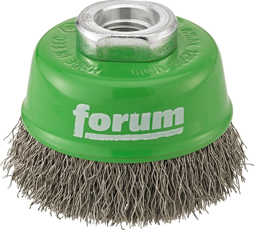 FORUM Topfbürste rostf. M14 60mm gewellt