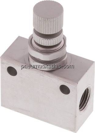 Block-Drosselrückschlagventil, G 1/8", Kompakt