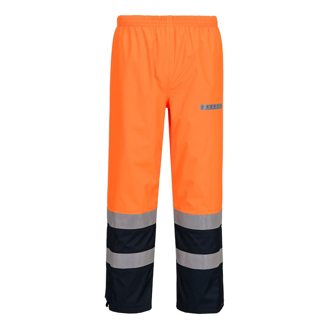Portwest Bizflame Warnschutz-Regenhose, Orange, Gr. 3XL
