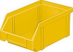 Sichtlagerkasten LK 4 gelb 160/140x105x 75 mm LA-KA-PE
