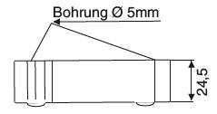 Gleiter zum Anschrauben, schwarz, Mat. ABS, eckig