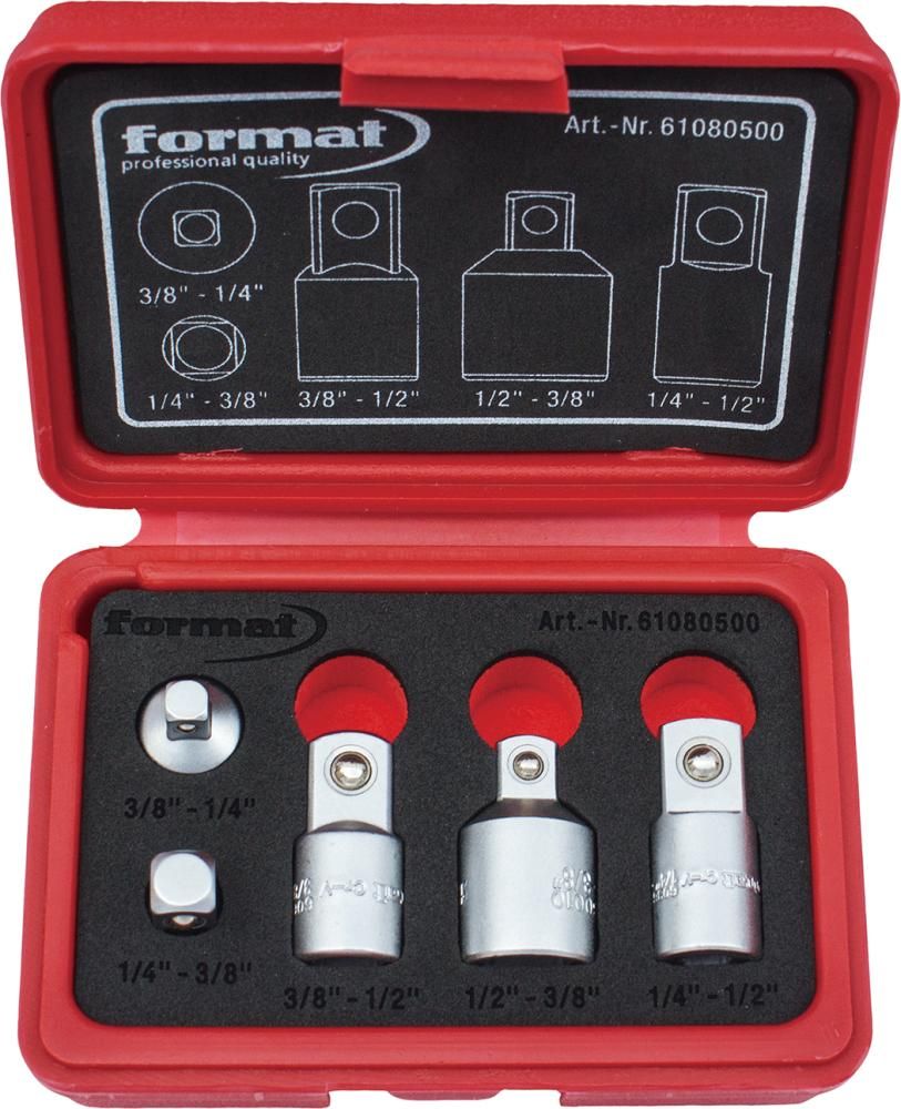 Vergrößerungsstück-/ Reduzierstück-Satz 1/4" -1/2" 5-teilig FORMAT
