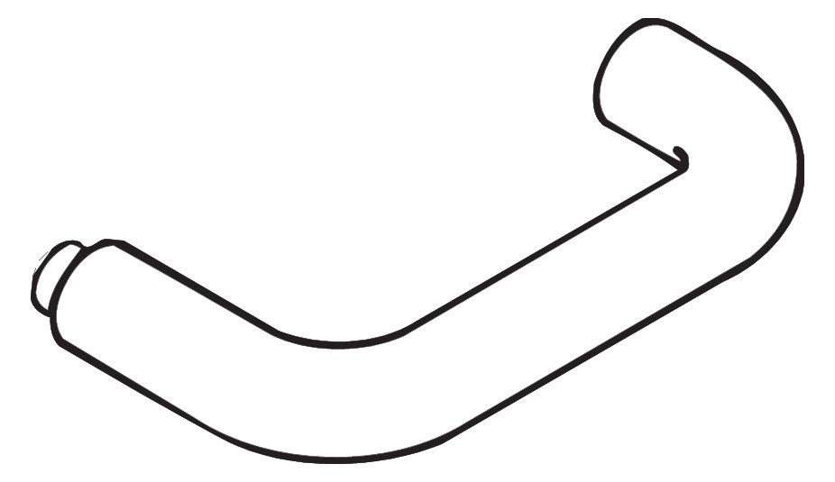 HEWI Türdrückerlochteil 23 mm Vk:8mm