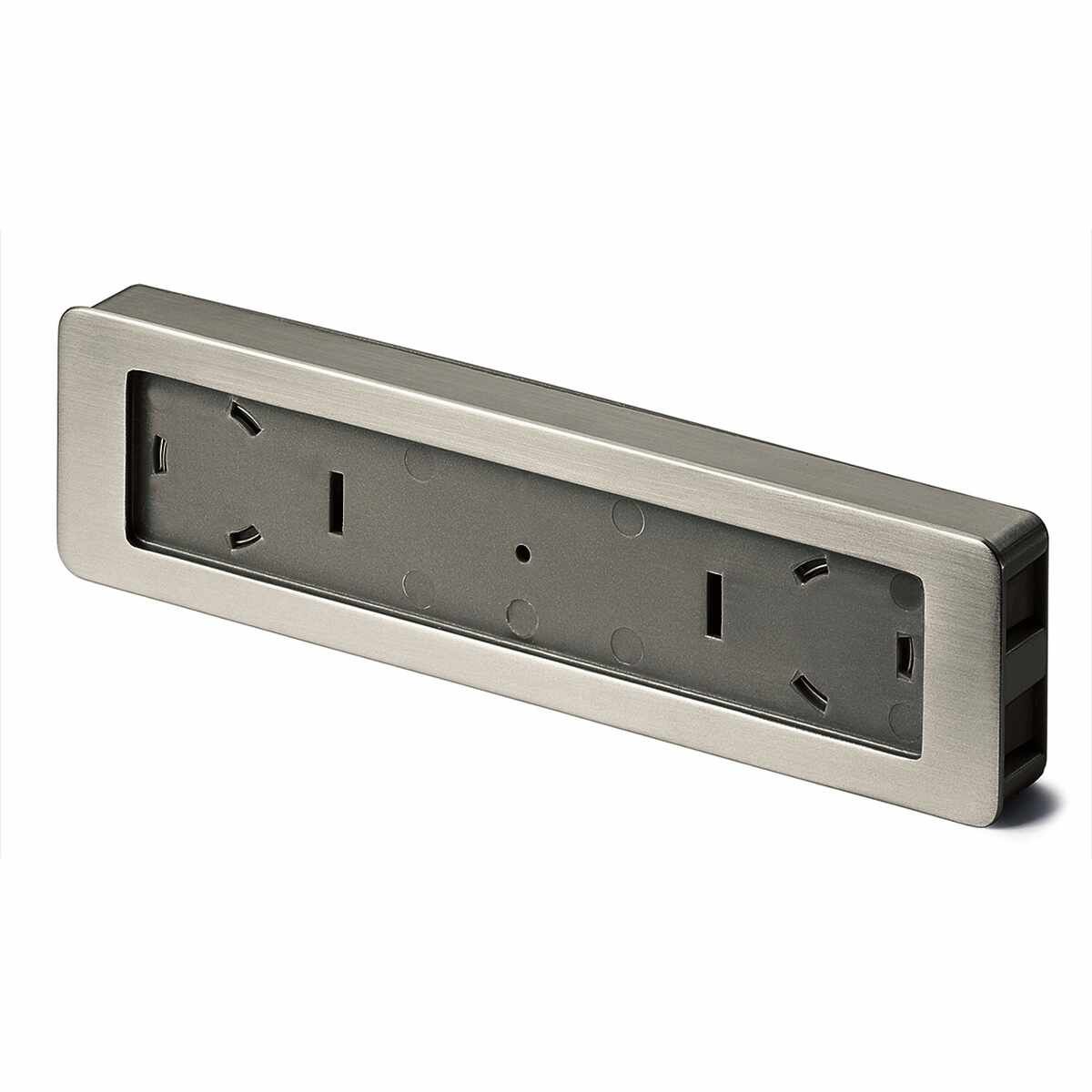 Einsetzgriff Touch in, •–• 172 mm, Edelstahl Optik