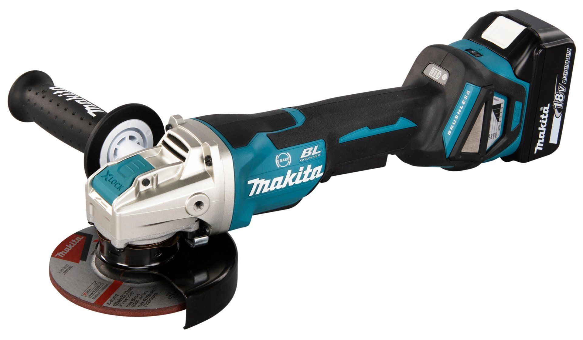 Makita Akku-Winkelschleifer DGA519RTJ 18V