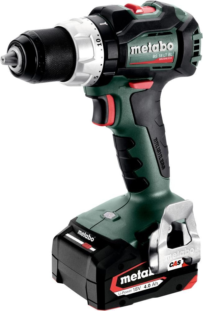 Akku Bohrschrauber BS 18 LT BL SE Metabo 2x 4,0 Ah 18V Ladegerät ASC 55 metaBOX