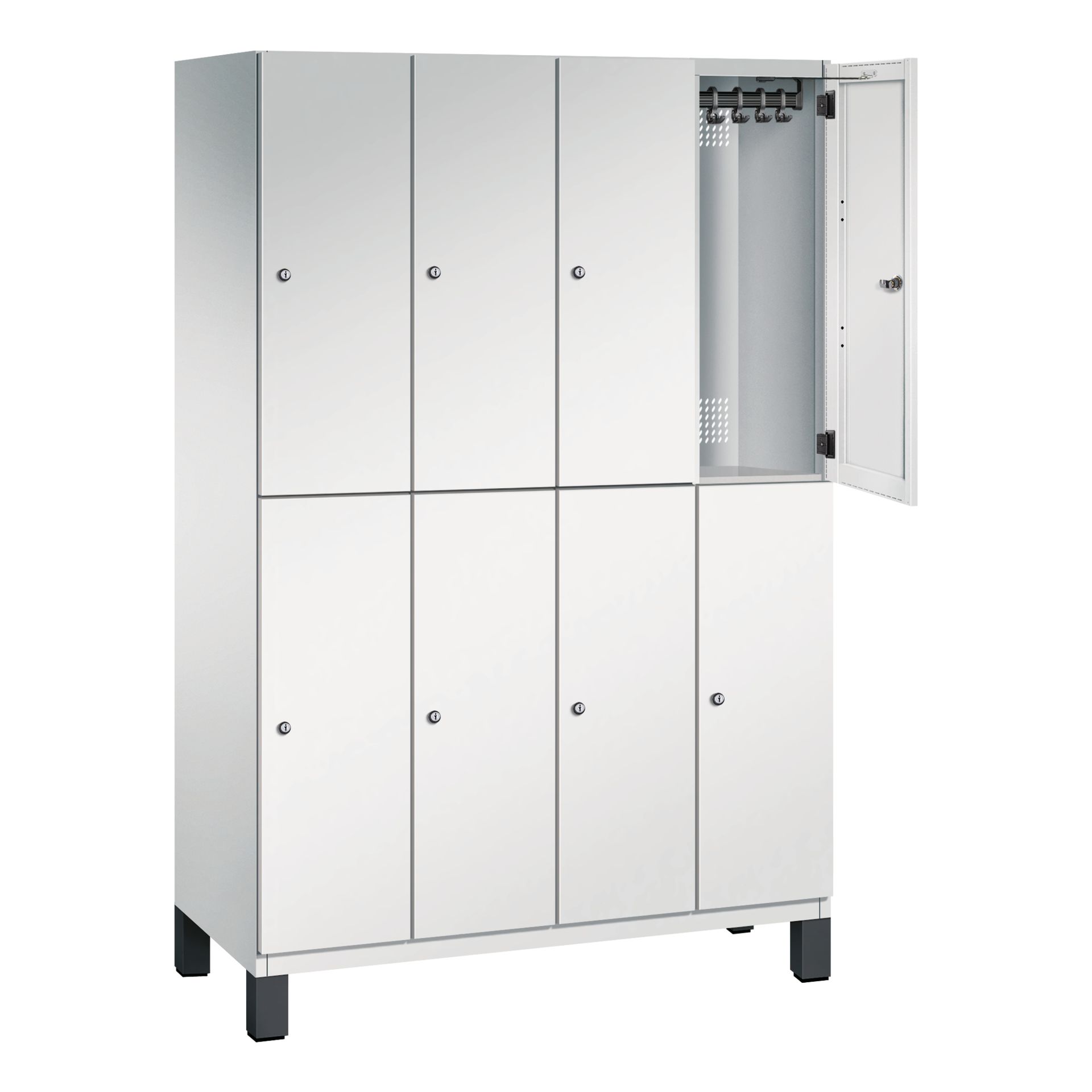 Doppelstockspind Füße 8Fächer B1200mm lgr/lgr