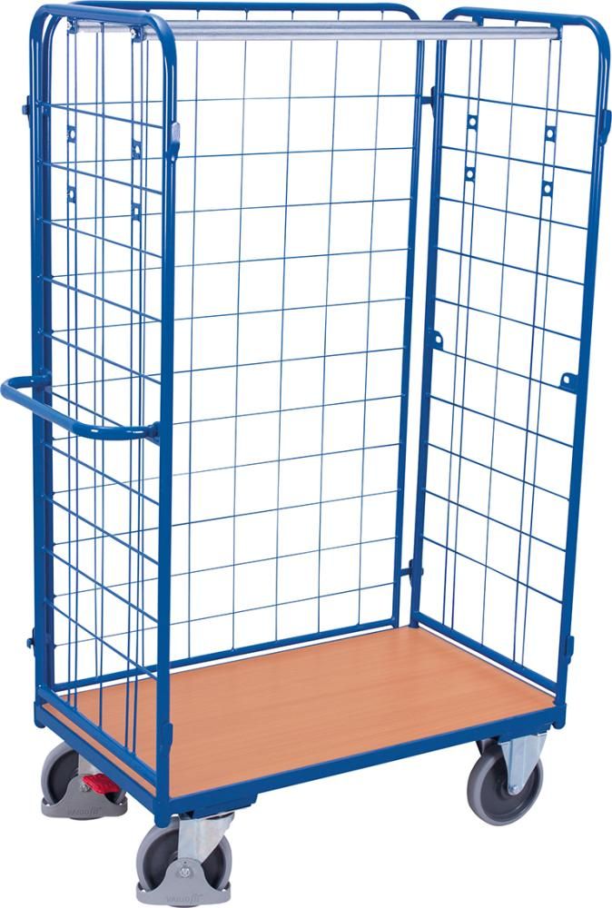 Paketwagen 400 kg Lad. 850x400 mm 3 Wände
