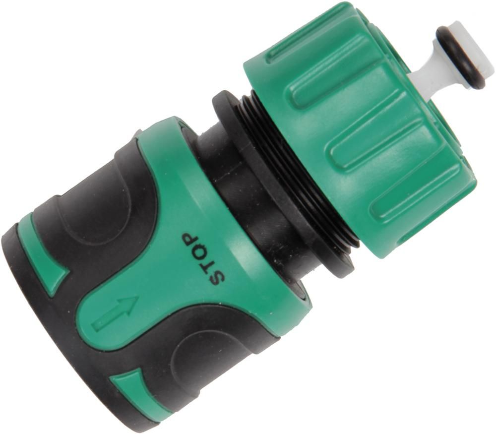 Schlauchstück 1/2" m.Wasserstop,grün/schwarzcomfort comfort
