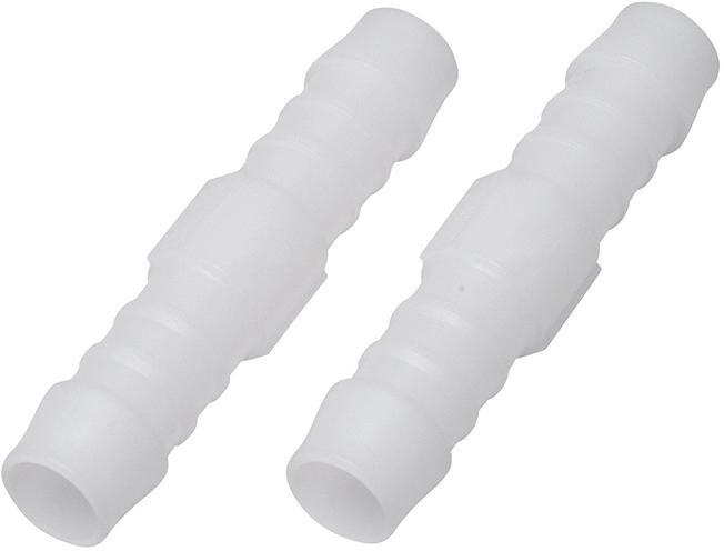Schlauchverbinder weiß 10/10mm,2 St.Kunstst.