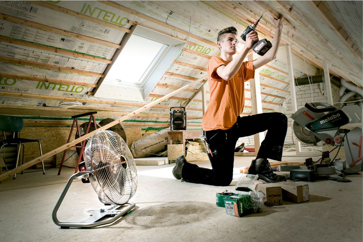 Akku Ventilator solo AV 18 Metbao ohne Akku ohne Ladegerät Karton