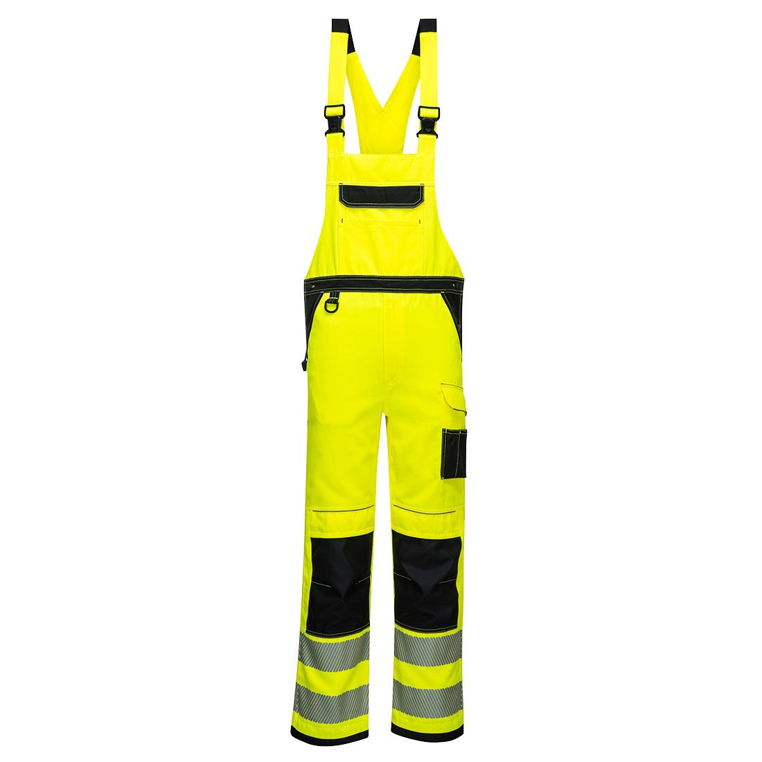 Portwest PW3 Warnschutz-Latzhose, Gelb, Gr. 3XL