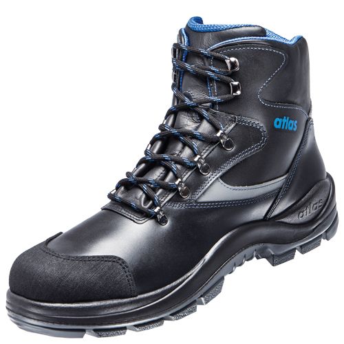Atlas BIG SIZE 735 Sicherheitsstiefel Mid S3 ESD, Schwarz, Gr. 53, Weite 10