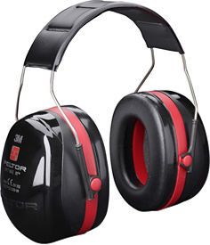 3M H540A 3M PELTOR Optime III Kapselgehörschützer 35 dB schwarz/rot, Kopfbügel H540A-411-SV